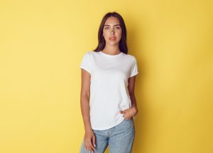 White blank T-shirt — WRAPLO apparel & accessories supplier