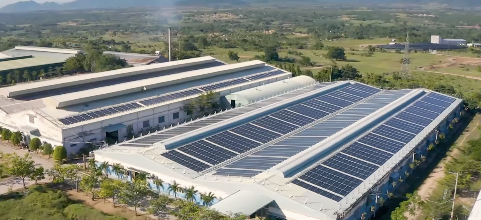 Sustainable towel manufacturing facility in Vietnam with solar energy