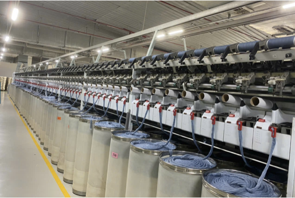 Open-end spinning process for recycled cotton towel yarn production in Vietnam